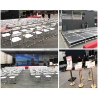 西安高新 曲江碑林 led大屏 音響桌椅 桁架?chē)娎L 道旗空飄