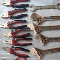 渤工牌防爆活扳手 雙頭梅花開口扳手 銅管鉗子